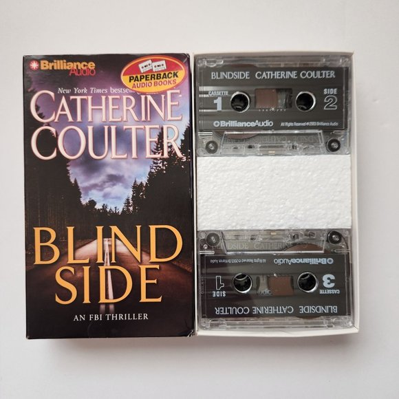 Catherine Coulter Blind Side Audio Cassette FBI Thriller 4 Tapes Brilliance Audi - Picture 4 of 6